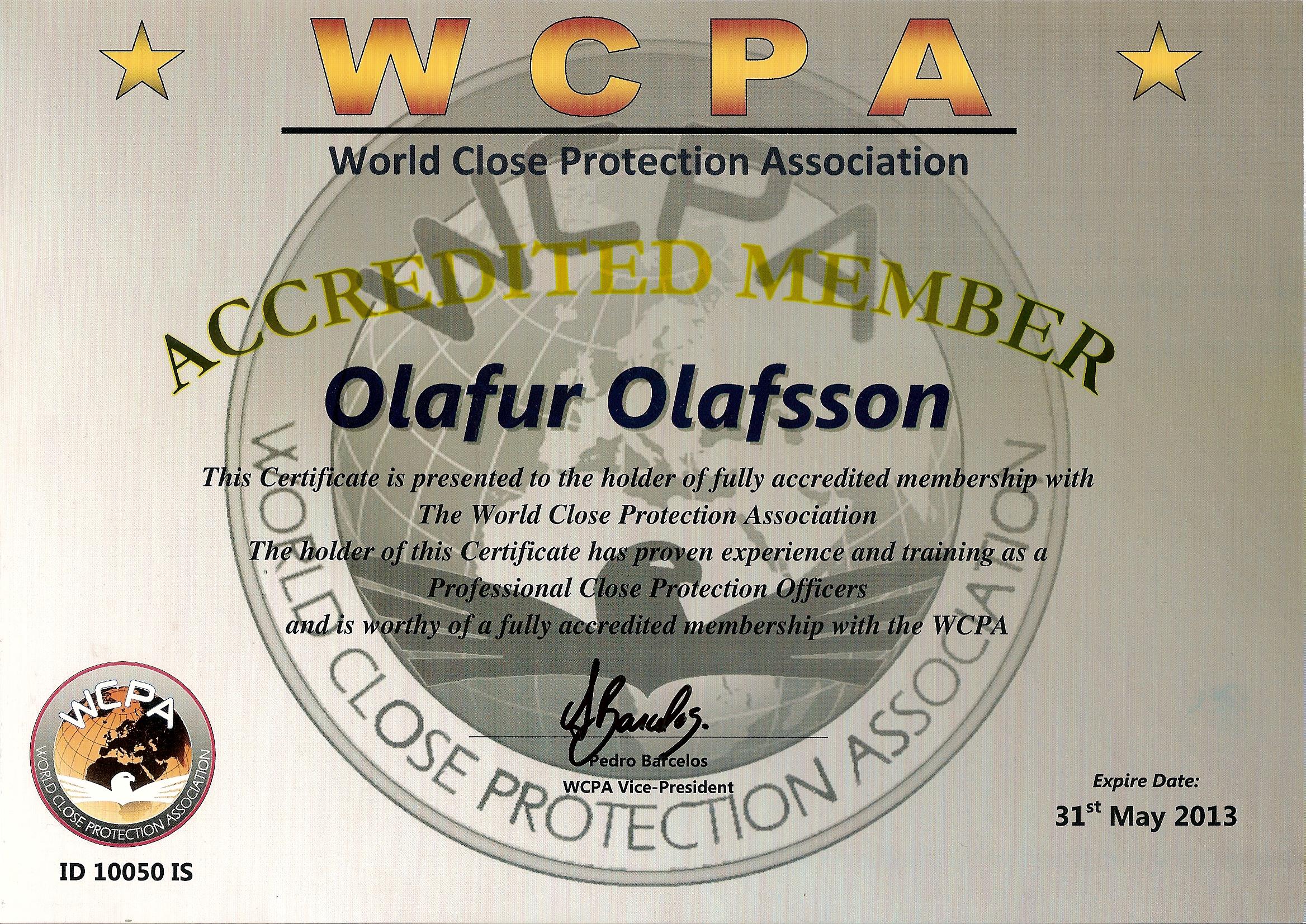 WCPA MEMBER